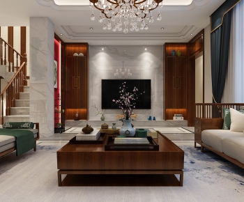 Chinese Style A Living Room-ID:147547015