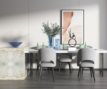 Modern Dining Table And Chairs-ID:617165091