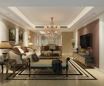 European Style A Living Room-ID:371206056