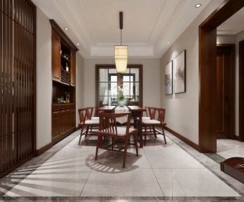 New Chinese Style Dining Room-ID:443419933