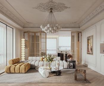 French Style A Living Room-ID:978463893