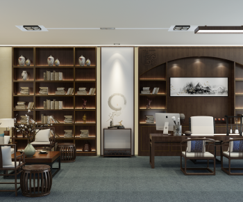 New Chinese Style Manager's Office-ID:700850582