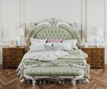 European Style French Style Double Bed-ID:421189071