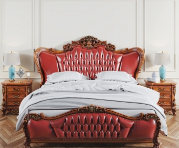 European Style French Style Double Bed-ID:513735062
