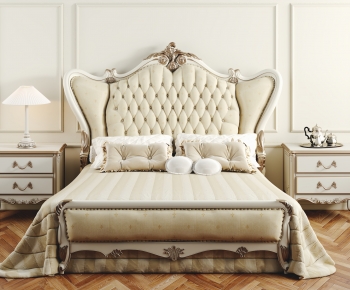 European Style French Style Double Bed-ID:639825115