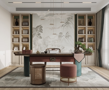 New Chinese Style Study Space-ID:134622102
