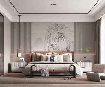 New Chinese Style Bedroom-ID:161735067