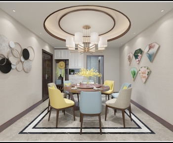 New Chinese Style Dining Room-ID:781481031