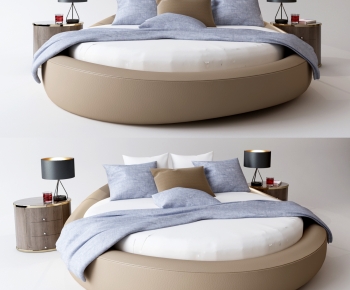 Modern Round Bed-ID:875255118