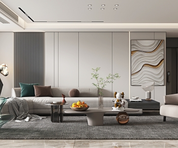 Modern A Living Room-ID:387414935