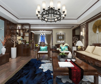 Chinese Style A Living Room-ID:356169947
