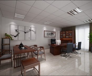 New Chinese Style Manager's Office-ID:307469459