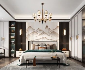 New Chinese Style Bedroom-ID:668714051
