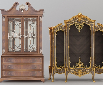 French Style Wine Cabinet-ID:612797981