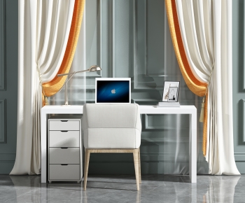 Modern Computer Desk And Chair-ID:474873072
