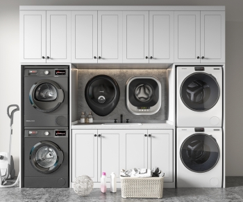 Modern Laundry Cabinet-ID:313788898