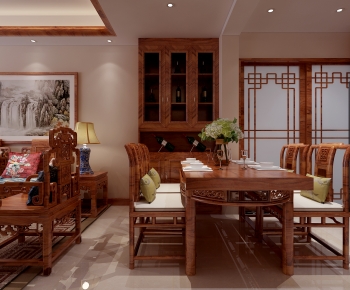 Chinese Style Dining Room-ID:501853941