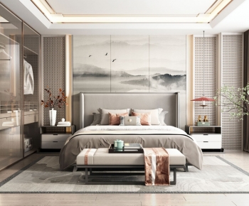 New Chinese Style Bedroom-ID:622246038