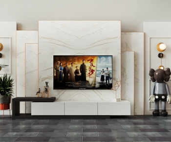 Simple European Style TV Wall-ID:369991069