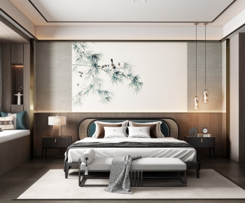 New Chinese Style Bedroom-ID:852079498