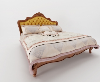 European Style Double Bed-ID:128206972