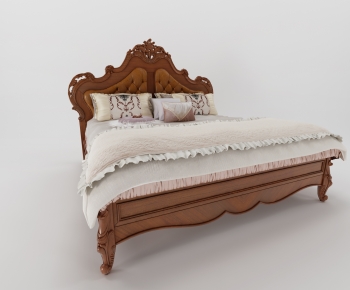 European Style Double Bed-ID:975170194