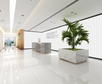 Modern Office Reception Desk-ID:363419112