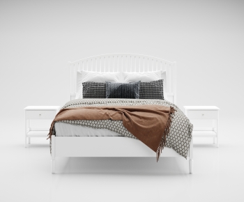 Modern Double Bed-ID:198440079