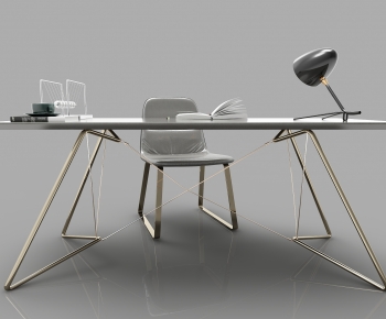 Nordic Style Computer Desk And Chair-ID:117722994