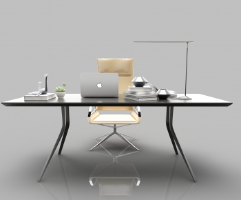 Modern Computer Desk And Chair-ID:292829041