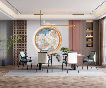 New Chinese Style Dining Room-ID:512505052