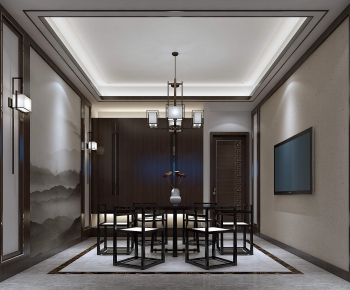 New Chinese Style Dining Room-ID:702655085