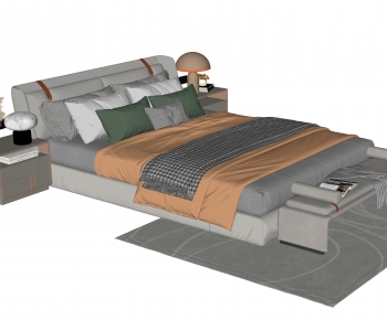 Modern Double Bed-ID:634494073
