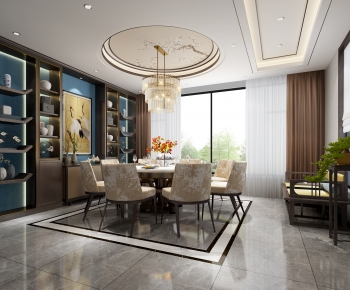 New Chinese Style Dining Room-ID:979283095