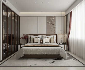 New Chinese Style Bedroom-ID:453820277