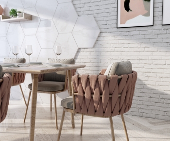 Nordic Style Dining Table And Chairs-ID:470025063