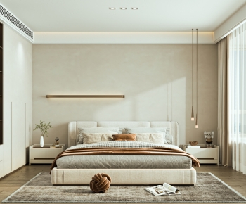 Modern Wabi-sabi Style Bedroom-ID:918545961