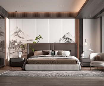 New Chinese Style Bedroom-ID:849421078