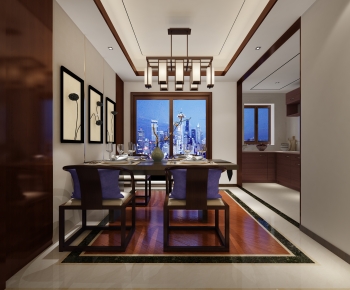 New Chinese Style Dining Room-ID:144375094