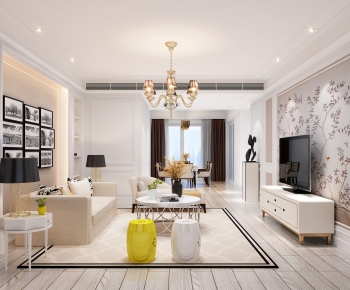 Modern Simple European Style A Living Room-ID:309840921
