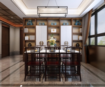 New Chinese Style Dining Room-ID:856930979