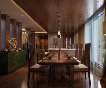 New Chinese Style Dining Room-ID:255012997