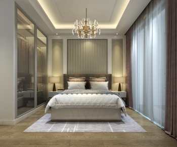 Simple European Style Bedroom-ID:443751109