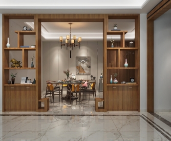 New Chinese Style Dining Room-ID:819684987
