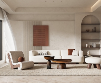 Wabi-sabi Style A Living Room-ID:146379956