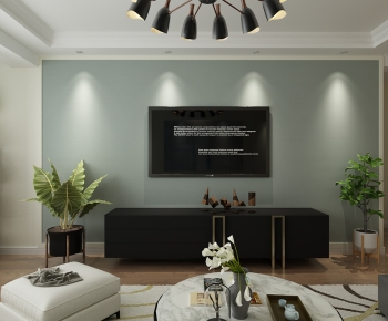 Modern A Living Room-ID:697710999