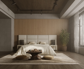 Modern Wabi-sabi Style Bedroom-ID:933087119
