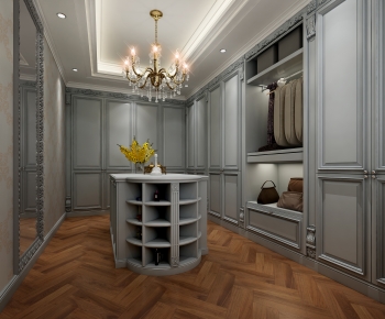 Simple European Style Clothes Storage Area-ID:739789963