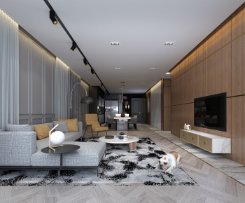 Modern A Living Room-ID:424220098