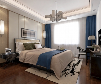 New Chinese Style Bedroom-ID:468668943